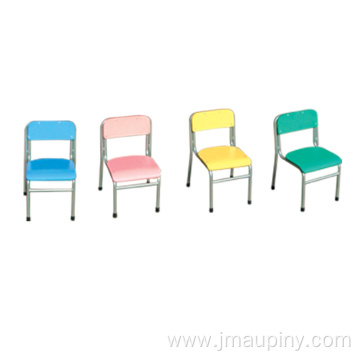 Kindergarden plywood chair with metal leg